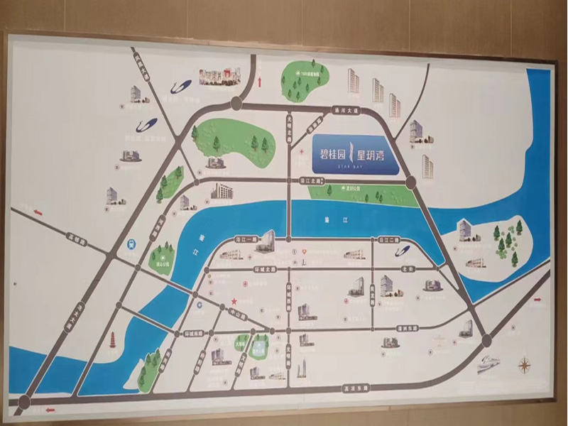 区位沙盘模型制作，区面模型制作