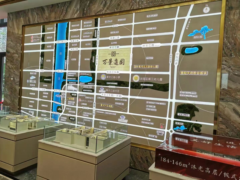 区位路线位置地图模型制作