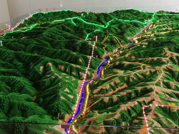 地形沙盘制作，高精度军事地形沙盘模型定制