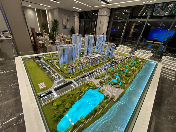 滨江一号房地产沙盘模型